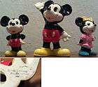 Vintage Mickey Mouse Minnie Mouse Porcelain Japan Ceramic Figurines