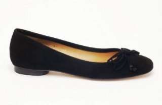 FRENCH SOLE fs/ny FANTASY WOMENS BLACK SUEDE BALLET FLAT SHOE 9 39 $ 