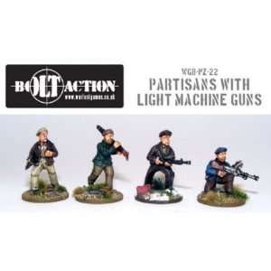    Bolt Action 28mm Partisans w/ Light Machine Guns Toys & Games