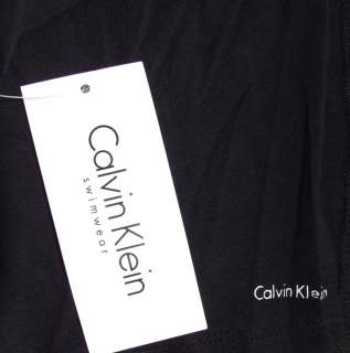 CALVIN KLEIN BLACK BATHING SUIT COVER UP COOL 100% COTTON TOP DRESS XS 
