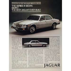  1980 Ad Jaguar Series III 3 Sedan Luxury Car Automobile 
