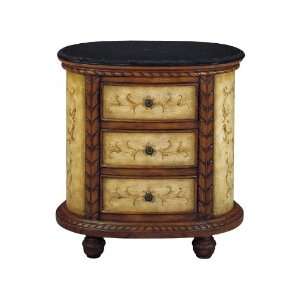   Topped Oval Storage Accent Table By Stein World 65344