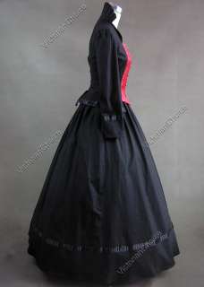 Gothic Victorian Brocade Dress Ball Gown Cosplay Prom 111 M  