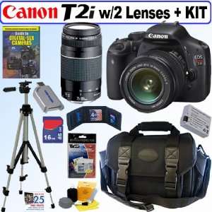 Canon EOS Rebel T2i 18 MP CMOS APS C Digital SLR Camera with EF S 18 
