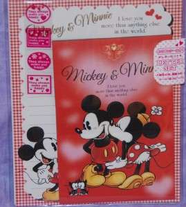 Disney Minnie Loves Mickey Mouse Stationary Letter Set  