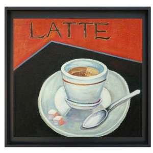 Framed Oil Painting on Canvas   10x10 Latte 