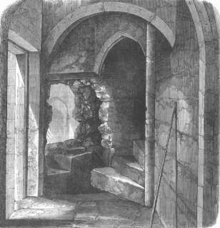 LONDON Secret stairs, Bloody Tower, Tower of London, 1868  