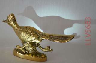 Decorative Solid Brass Roadrunner Figurine and/or Paperweight 