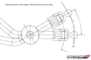 SKUNK2 Short Shifter Adapter Kit 06 08 Honda Civic SI  