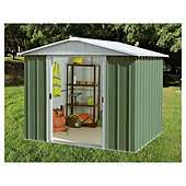 Yardmaster 6x4 Apex Metal Shed with floor support frame