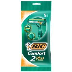  Bic Comfort 2 Plus Razors x 5