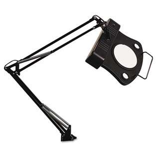   Desk Magnifier Lamp, 27 1/2 Inches High, Black Ledu L9061 