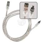 eForCity 6FT FIREWIRE CABLE 6 TO 4 PIN IEEE 1394 iLINK PC MAC 6