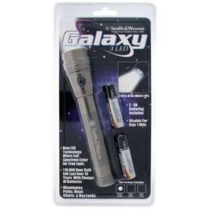  Galaxy 3 White LED, Platinum Body, Includes 2AA Batteries 