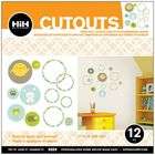Westrim Hip In A Hurry 3D Decor Cut Outs 11 1/4   Circle Blue/Brown