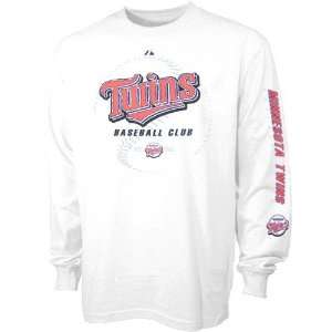   Twins White Be the Ball Long Sleeve T shirt