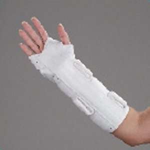  Wrist/Forearm Splint, Lthret11“, White, Hook & Loop 