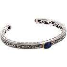 silver amethyst sapphire bracelet in 14k yellow gold sterling silver