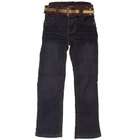  Be Real Girls Dark Wash Denim Stretch Gold Belt Jeans Pants 14/16