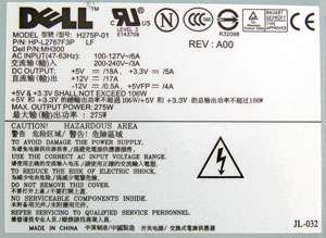 Dell Optiplex 740 745 755 SFF Power Supply MH300 RW739  