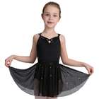 Capezio Little Girls Black Sequin Ballet Dance Skirt Size 4 6