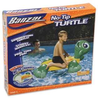   Inflatable Ride on Turtle Pool Toy with Buoyancy Chamber 