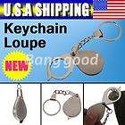   Metal Portable Antique Magnifier Magnifying Eye Glass Lens Keychain