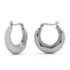 10 cttw Diamond Hoop Earrings in 18K Gold over Sterling Silver