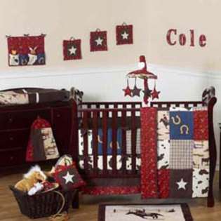 JoJo Designs Wild West Cowboy 9 Piece Crib Bedding Set 