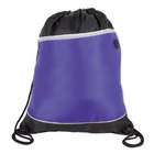 shop123go Drawstring Backpack with iPod port, Purple