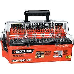 180 pc. Accessory Tool Box with Extra Storage  Black & Decker Tools 