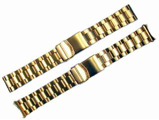 Gold Oyster Metal Watch Band