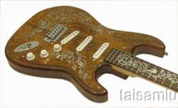 Inlaid Strat style electric guitar ,Solid Burl Maple SE151  