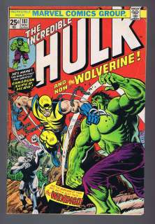Incredible Hulk #181 Intro Wolverine 1974 Stamp Intact  