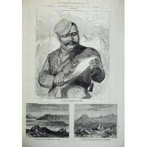   1879 Afghan Goorkha Kookree Buddhist Topes Hada Vihara