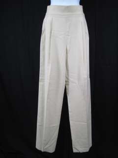 MONTANA Beige Cotton Straight Pants Slacks SZ 8  