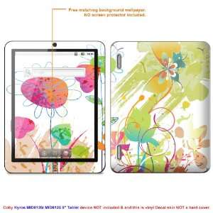 Decal Skin sticker for Coby Kyros MID8120 or MID8125 8 screen tablet 