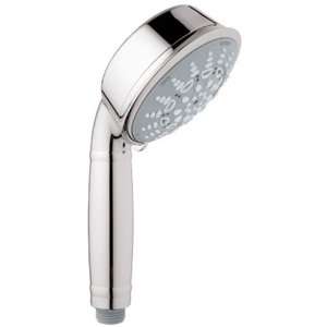 Grohe 27 125 BE0 Relexa 5 Spary Pattern Rustic Hand Shower, Sterling 
