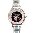 Carsons Collectibles Round Italian Charm Watch of Princess 