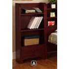 Furniture of America Bed Side Book Shelf in Cherry Finish by Furniture 