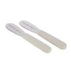 Montana Knife 2 Pack Wavy Edge Spreader with White Poly Handle