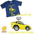 Brickels C6 Im All Wound Up Youth Royal Blue Corvette Tee Shirt Royal 