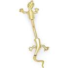 Body Candy Solid 14K Yellow Gold Lizard Belly Ring