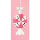  Candy Fantasy Pink and White Beaded Peppermint Candy Christmas