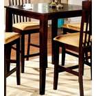 furniture of america huntsville square counter height dining table in