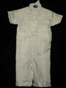 Baby Boy Ivory Christening Baptism Suit/Outfit/ siZes 3M,6M,12M,18M 