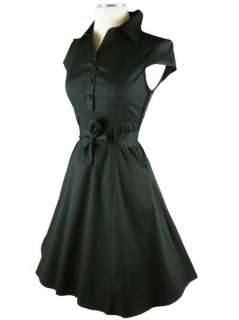 50s Style Black SODA FOUNTAIN Lucy PINUP Day Dress  
