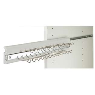 Easy Track RA1200 4 Closet White Tie Rack 