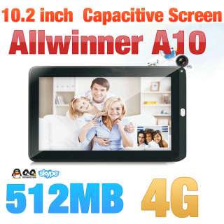 10.2 Android 4.0 Tablet PC HDMI 5 point Capacitive Screen WIFI 3G 4GB 