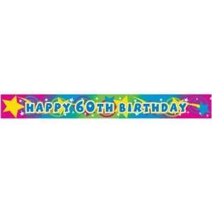    Pioneer Banner 60Th Birthday Stars & Swirls Pk12 Toys & Games